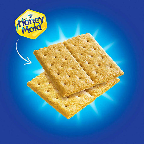 Honey Maid Honey Graham Crackers, 14.4 oz, 4 Pack - Sweet, Crunchy Graham Crackers, Family-Size Packs, Made with Honey